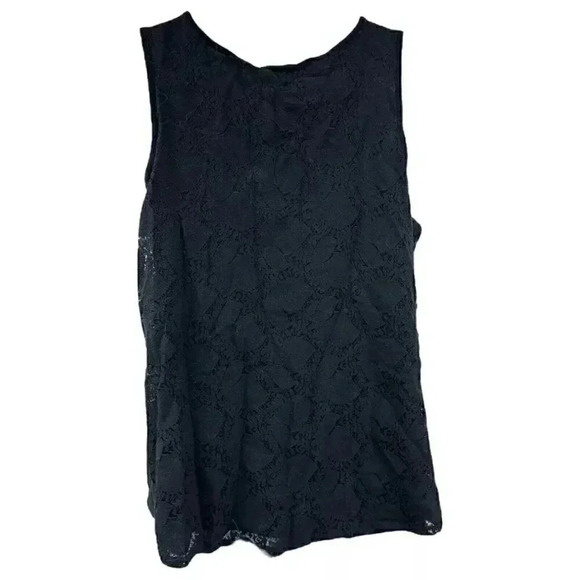 Cupio curvy tank top black with black lace overlay women’s size 3X - Picture 3 of 6